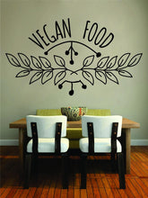 Load image into Gallery viewer, Vegan Food Typography Vinyl Decal Wall Sticker Decor Quote – Motivational Wall Murals