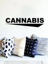 Load image into Gallery viewer, Cannabis Typography Vinyl Decal Wall Sticker Decor Quote – Motivational Wall Murals