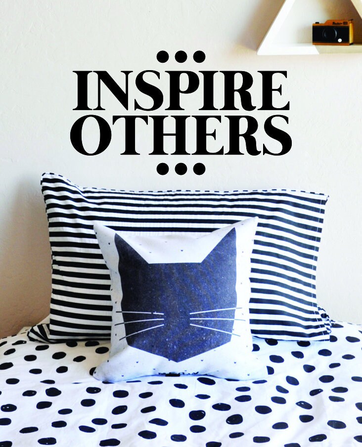 Inspire Others Motivational Vinyl Decal Wall Sticker Decor Quote – Motivational Wall Murals, wall stickers for girls bedroom, vinyl wall art
