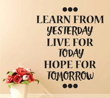 Load image into Gallery viewer, Live For Today Beautiful Wall Decal New Quote Design Vinyl Sticker Decor – Motivational Wall Murals