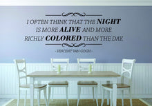 Load image into Gallery viewer, I Often Think Vincent Van Gogh Vinyl Decal Wall Sticker Decor Quote – Motivational Wall Murals