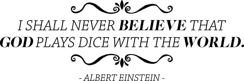 I Shall Never Believe Albert Einstein Vinyl Wall decals Quote Motivational Murals Art Wall Sticker Inspirational Quotes