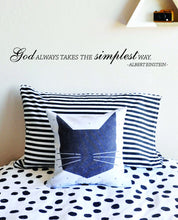 Load image into Gallery viewer, God Always Takes The Simplest Way Albert Einstein Vinyl Decal Wall Sticker Decor Quote – Motivational Wall Murals