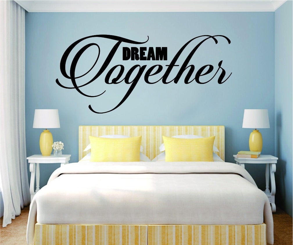 Dream Together Inspirational Vinyl Decal Wall Sticker Decor Quote Motivational Wall Murals wall stickers for living room wall sticker decor