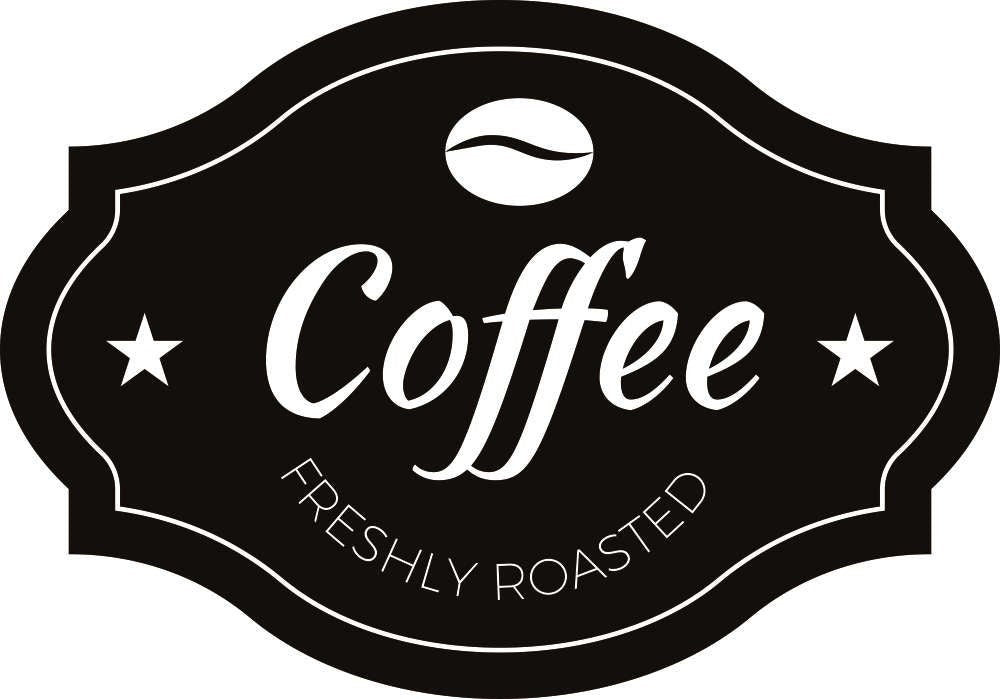 Coffee Freshly Roasted Label Vinyl Decal Wall Sticker Decor Quote – Motivational Wall Murals