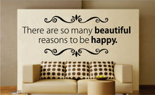 Load image into Gallery viewer, Beautiful and Happy Quote New Vinyl Decal Design Sticker Decor – Motivational Wall Murals