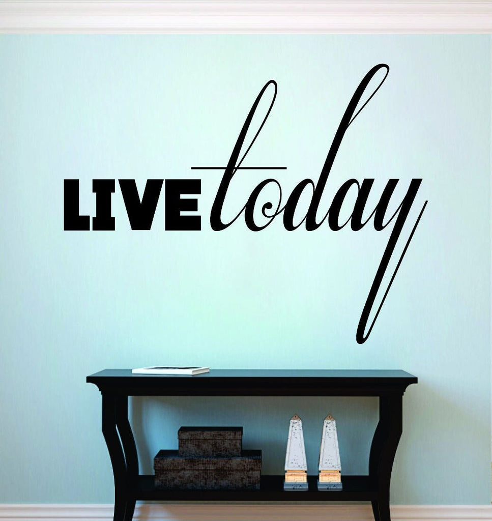 Live Today Inspiring Vinyl Decal Wall Sticker Decor Quote Motivational Wall Murals, wall sticker, motivational wall decal for girls bedroom,