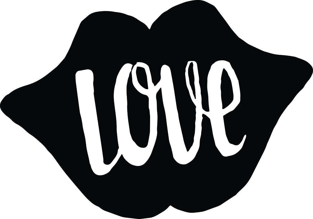 Love Lips Vinyl Decal Wall Sticker, Love Wall Decal Sticker-Love Lips Decoration Mural-Decal Stickers and Mural for Kids Boys Room