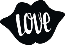 Load image into Gallery viewer, Love Lips Vinyl Decal Wall Sticker, Love Wall Decal Sticker-Love Lips Decoration Mural-Decal Stickers and Mural for Kids Boys Room