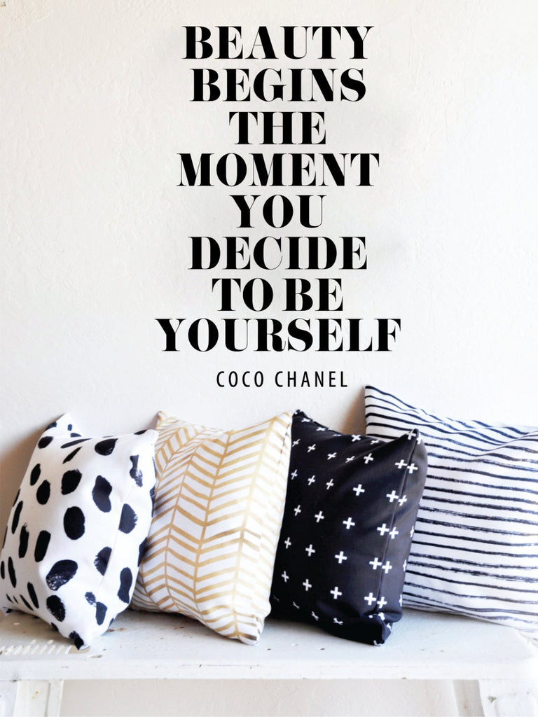 Coco Chanel Quote New Vinyl Wall Decal Sticker Decor – Motivational Wall Murals