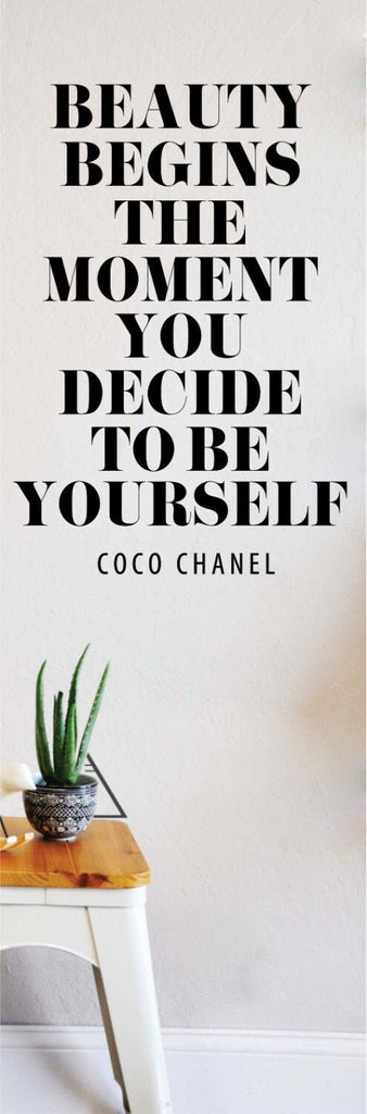Coco Chanel Quote New Vinyl Wall Decal Sticker Decor – Motivational Wall Murals