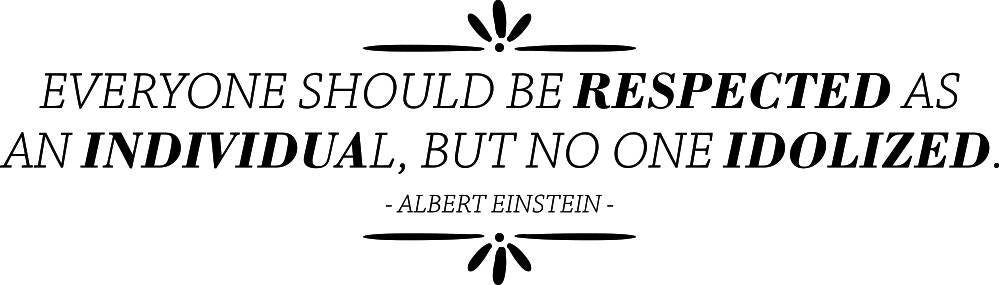 Everyone Should Be Respected Einstein Vinyl Wall Sticker Quote Motivational Murals, Inspirational Quotes Positive Wall