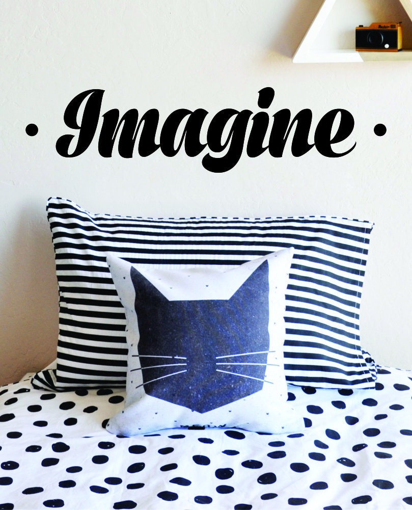 Imagine Bold Inspiring Vinyl Decal Wall Sticker Décor Quote Motivational Wall Murals wall stickers for living room inspirational wall decals