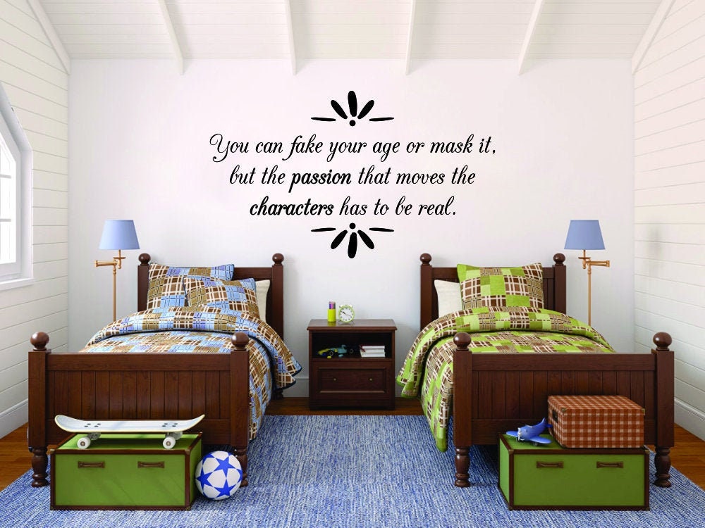 You Can Fake Your Age Vinyl Decal Wall Sticker Decor Quote – Motivational Wall Murals