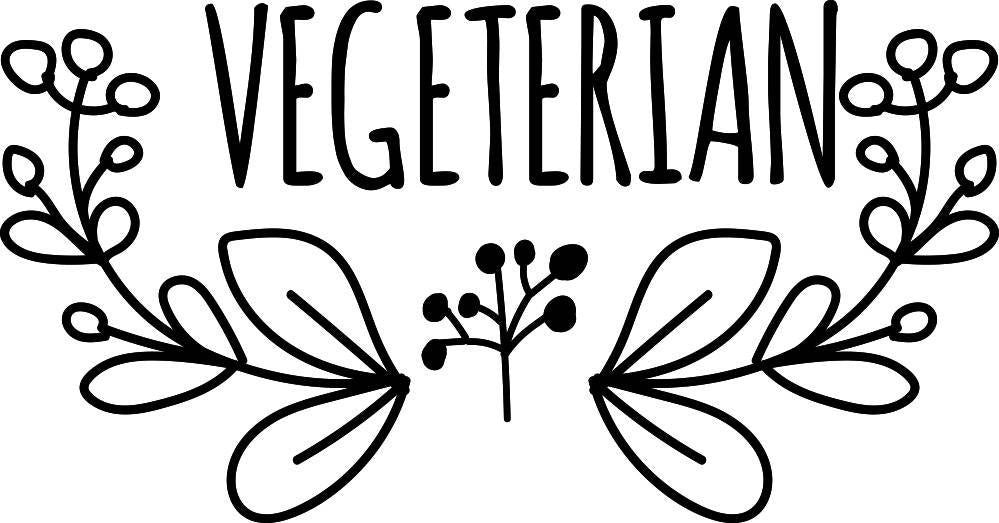 Vegetarian Typography Vinyl Decal Wall Sticker Decor Quote – Motivational Wall Murals