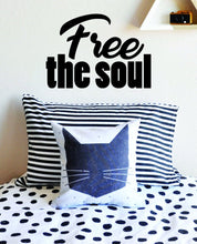 Load image into Gallery viewer, Free The Soul Vinyl Decal Wall Sticker Decor Quote – Motivational Wall Murals