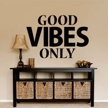 Load image into Gallery viewer, Good Vibes Only Decal New Quote Design Vinyl Sticker Decor – Motivational Wall Murals