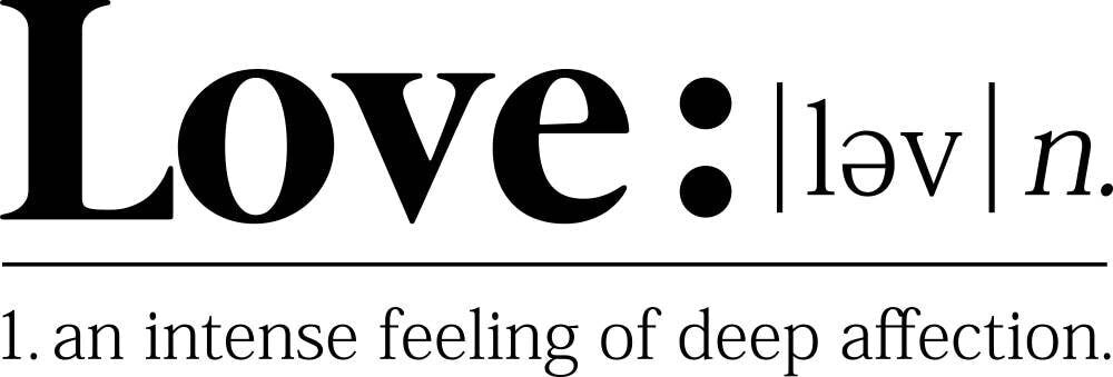 The Definition Of Love Vinyl Decal Wall Sticker Decor – Motivational Wall Murals