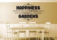 Load image into Gallery viewer, Happiness Gardens Motivational Vinyl Decal Wall Sticker Decor Quote – Motivational Wall Murals