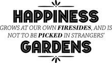 Load image into Gallery viewer, Happiness Gardens Motivational Vinyl Decal Wall Sticker Decor Quote – Motivational Wall Murals