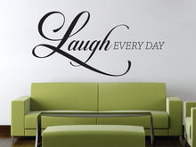 Load image into Gallery viewer, Laugh Every Day New Vinyl Decal Design Sticker Decor – Motivational Wall Murals