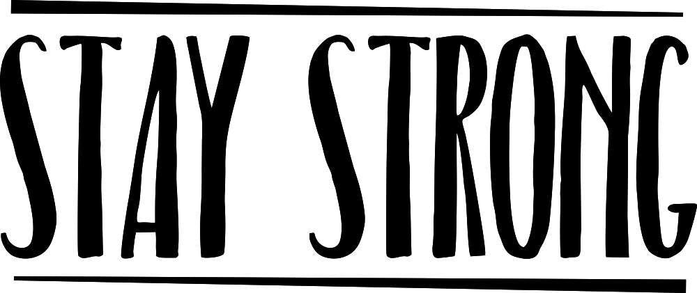 Stay Strong Motivational Vinyl Decal Wall Sticker Decor Quote – Motivational Wall Murals