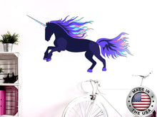 Load image into Gallery viewer, Unicorn Wall Decal. Unicorn Vinyl Sticker Murals. Unicorn Removable Decals. Unicorn Above Crib Decals. Girl Bedroom Decor. Unicorn Gift NT54