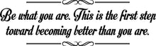 Load image into Gallery viewer, Be What You Are Vinyl Decal Wall Sticker Decor Quote – Motivational Wall Murals