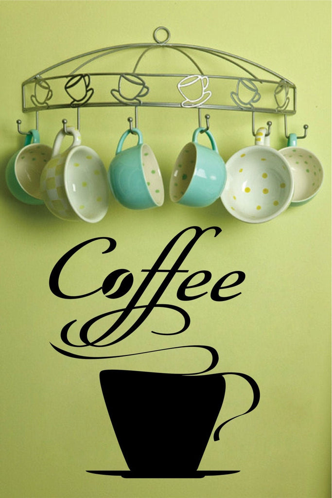 Coffee Quote New Vinyl Decal Design Sticker Decor – Motivational Wall Murals