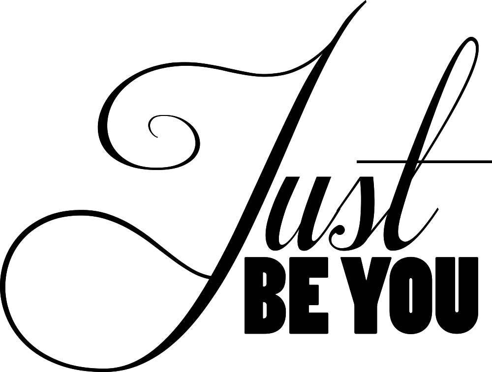 Just Be You Inspiring Vinyl Decal Wall Sticker Decor Quote – Motivational Wall Murals
