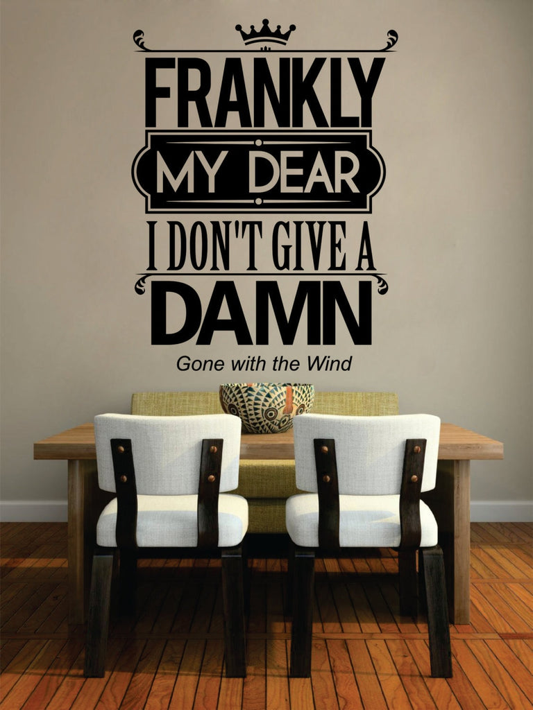 Gone With The Wind Decal New Quote Design Vinyl Sticker Decor – Motivational Wall Murals