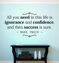 Load image into Gallery viewer, All You Need In Life Mark Twain Vinyl Decal Wall Sticker Decor Quote – Motivational Wall Murals