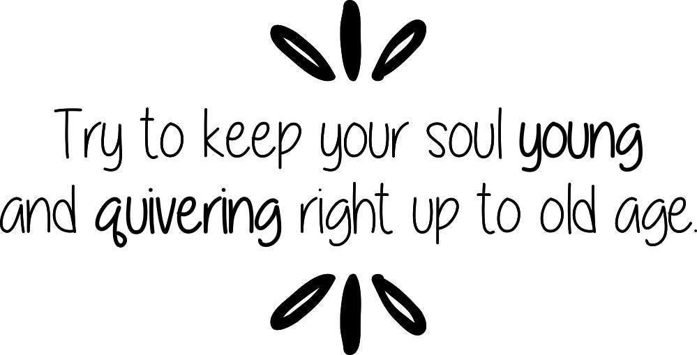 Try To Keep Your Soul Young Vinyl Decal Wall Sticker Decor Quote – Motivational Wall Murals