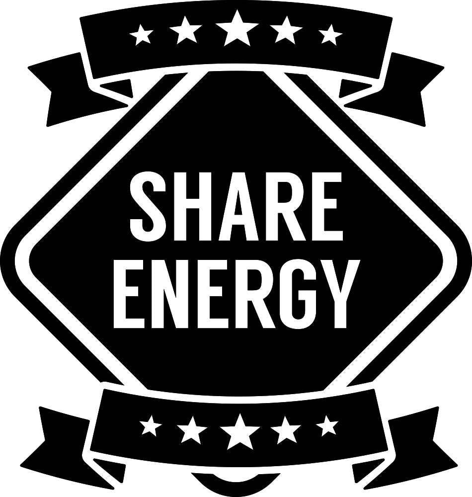 Share Energy Typography Vinyl Decal Wall Sticker Decor Quote – Motivational Wall Murals