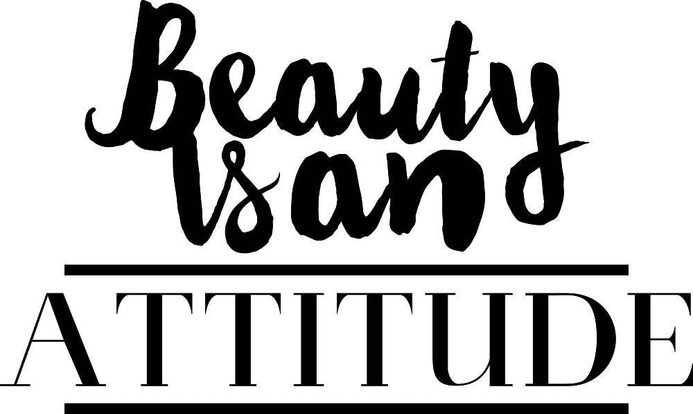 Beauty Is An Attitude Vinyl Decal Wall Sticker Decor Quote – Motivational Wall Murals