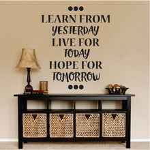 Load image into Gallery viewer, Live For Today Beautiful Wall Decal New Quote Design Vinyl Sticker Decor – Motivational Wall Murals