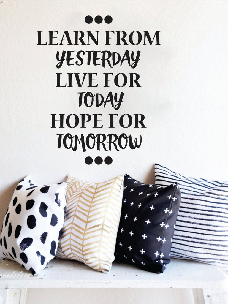 Live For Today Beautiful Wall Decal New Quote Design Vinyl Sticker Decor – Motivational Wall Murals