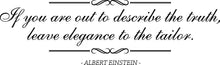 Load image into Gallery viewer, If You Are Out To Describe The Truth Albert Einstein Vinyl Decal Wall Sticker Decor Quote, Motivational Wall Murals, Inspirational Quotes
