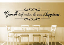 Load image into Gallery viewer, Growth Itself Contains The Germ Of Happiness Motivational Vinyl Decal Wall Sticker Decor Quote – Motivational Wall Murals