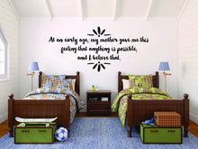 Load image into Gallery viewer, At An Early Age Motivational Vinyl Decal Wall Sticker Decor Quote – Motivational Wall Murals