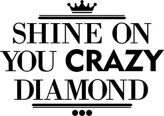 Shine On You Diamond New Vinyl Decal Design Sticker Decor – Motivational Wall Murals