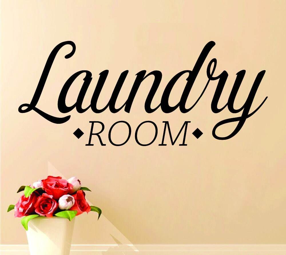 Laundry Room Typography Vinyl Decal Wall Sticker Decor Quote – Motivational Wall Murals