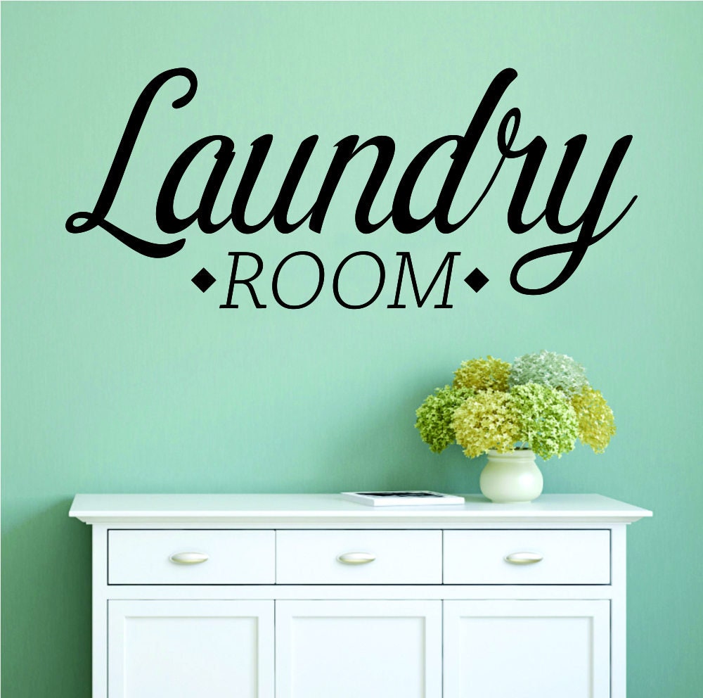 Laundry Room Typography Vinyl Decal Wall Sticker Decor Quote – Motivational Wall Murals