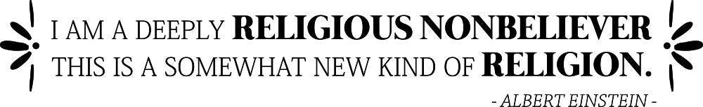 I Am A Deeply Religious Nonbeliever Albert Einstein Vinyl Decal Wall Motivational Murals Wall Stickers Inspirational