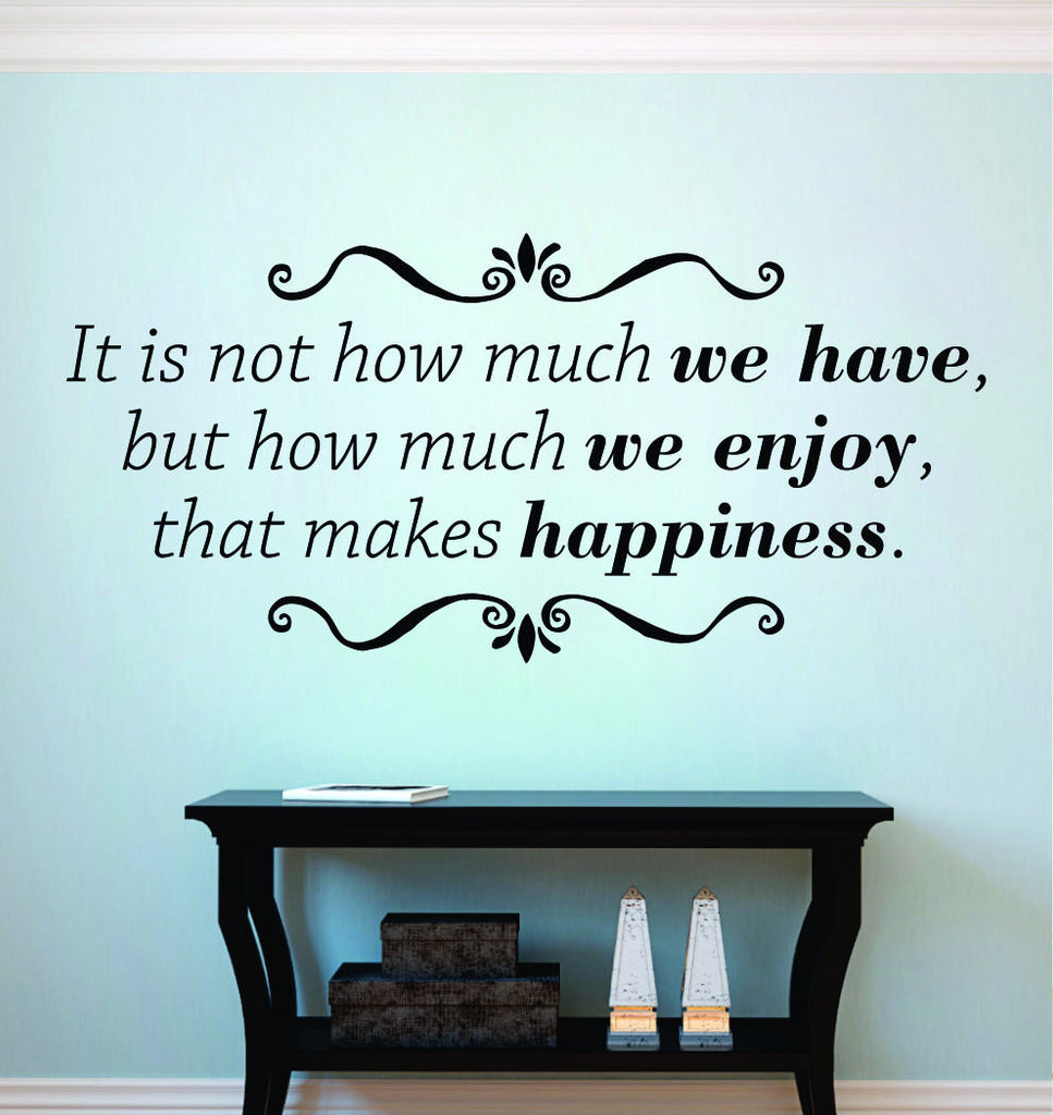 It Is Not How Much We Have Motivational Vinyl Decal Wall Sticker Decor Quote – Motivational Wall Murals