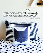 Load image into Gallery viewer, It Is A Miracle That Curiosity Survives Formal Education Albert Einstein Vinyl Decal Wall Sticker Decor Quote – Motivational Wall Murals