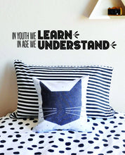 Load image into Gallery viewer, In Youth We Learn Vinyl Decal Wall Sticker Decor Quote – Motivational Wall Murals