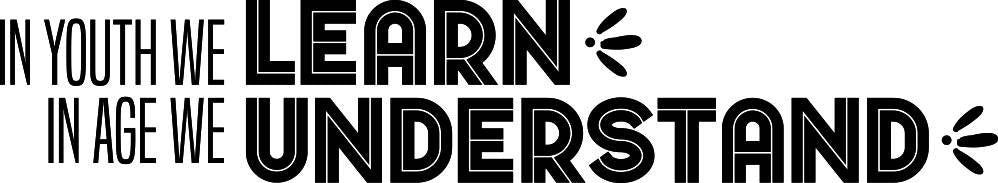 In Youth We Learn Vinyl Decal Wall Sticker Decor Quote – Motivational Wall Murals