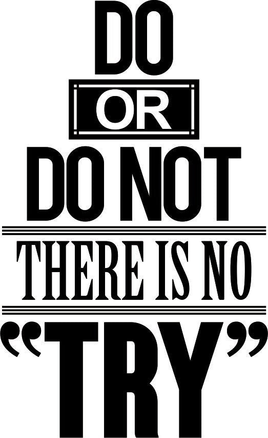 Do or Dont Quote New Vinyl Decal Design Sticker Decor – Motivational Wall Murals