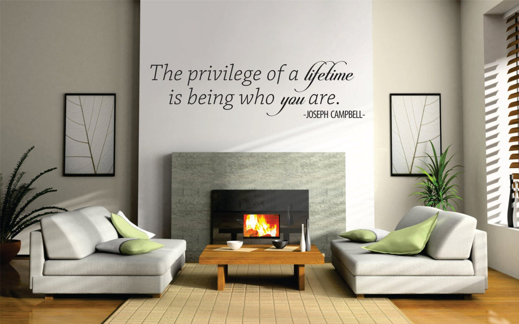 Joseph Campbell Lifetime Quote New Vinyl Wall Decal Sticker Decor – Motivational Wall Murals